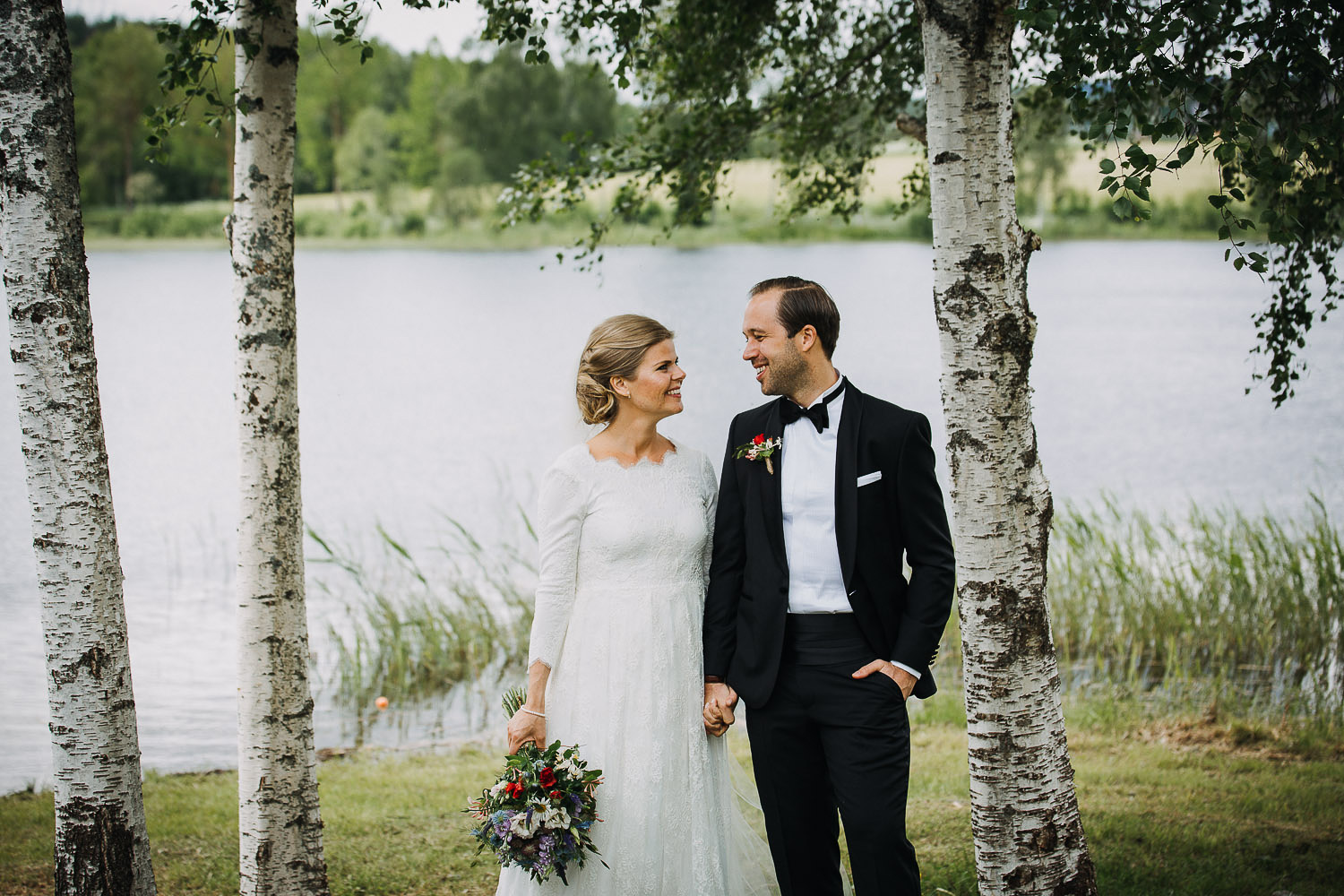 Sommarbröllop Hudiksvall Fotograf Yohanna Mårtensson