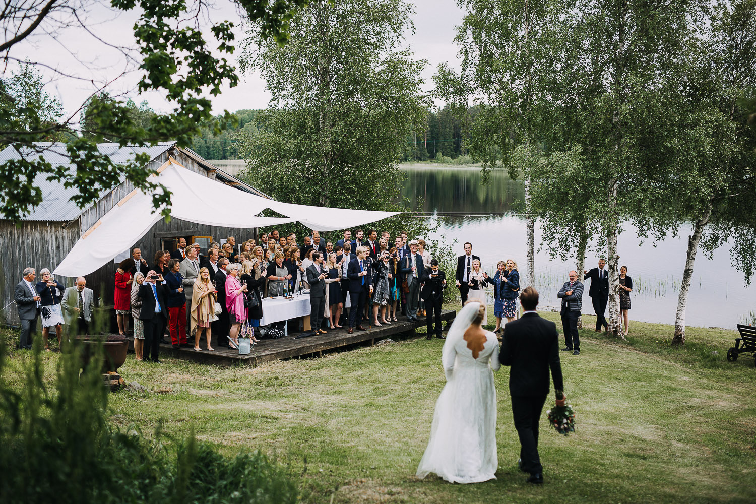 Sommarbröllop Hudiksvall Fotograf Yohanna Mårtensson