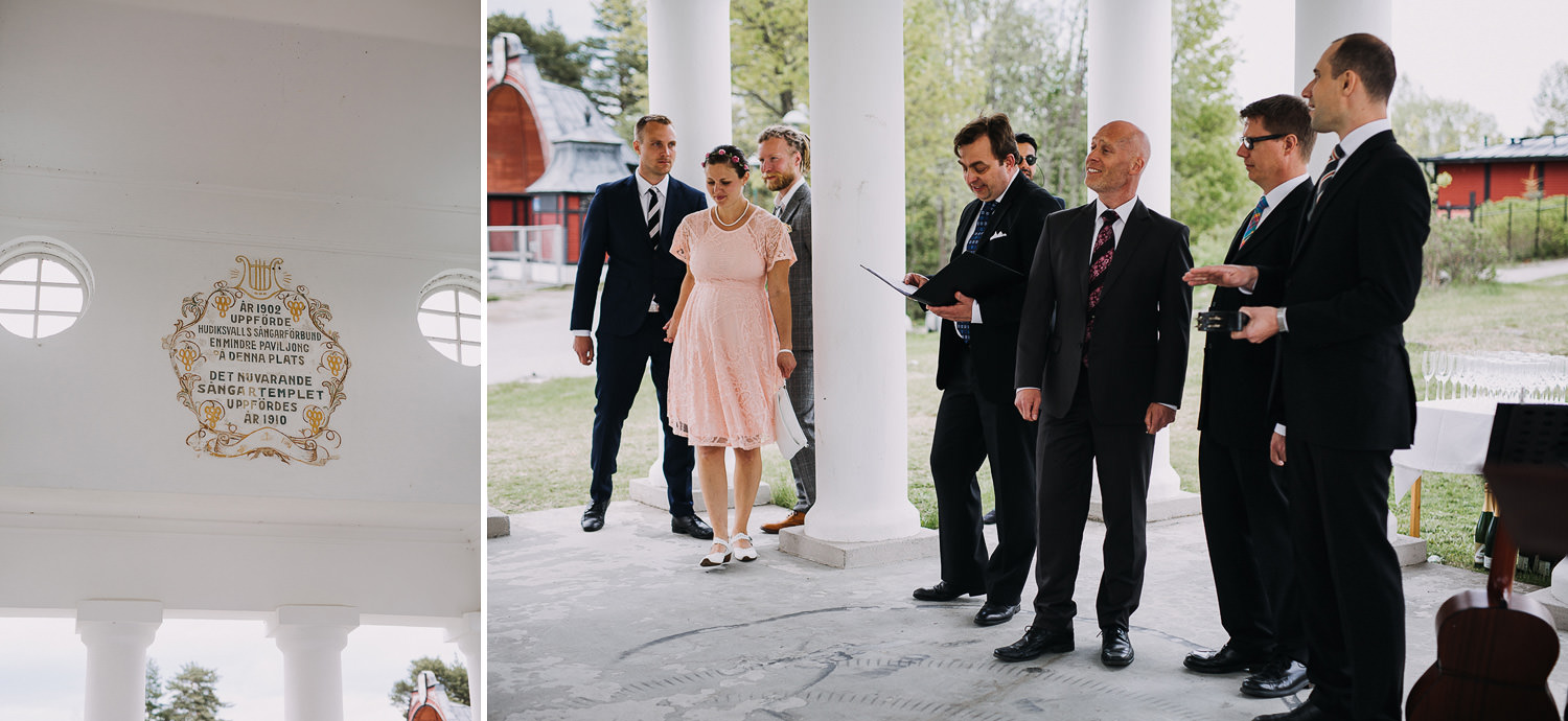 Bröllop Köpmanberget Sångartemplet Hudiksvall Bröllopsfotograf Yohanna Mårtensson